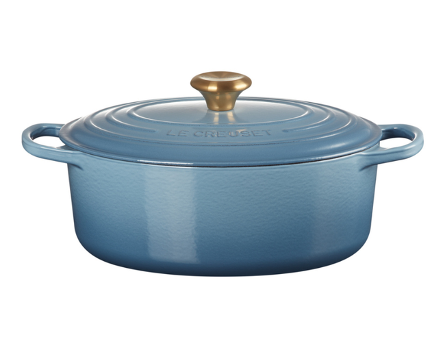 Panela Oval Signature Pegador Dourado, view 2